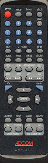 ADCOM GDV-850 Remote Control