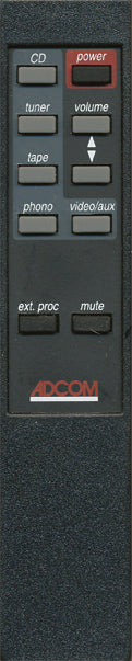 ADCOM GFP-710 and GFP-715 Remote Control