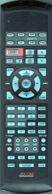 ADCOM GTP-740 / 750 / 760 Remote Control